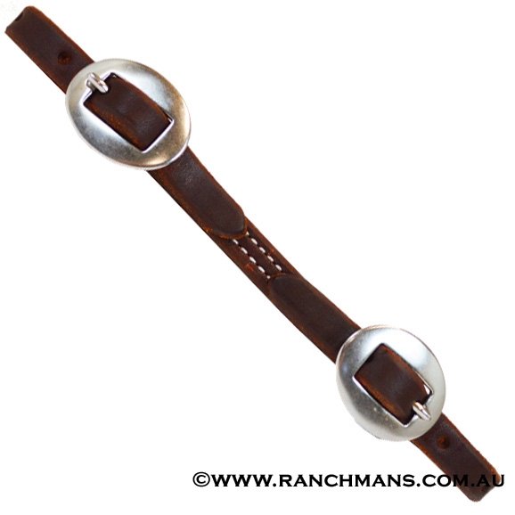 Ranchman's Premium Harness Leather Curb Strap