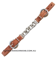 Ranchman's Leather Flat Curb Chain-Harness Leather