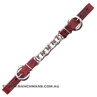 Ranchman's Leather Flat Curb Chain