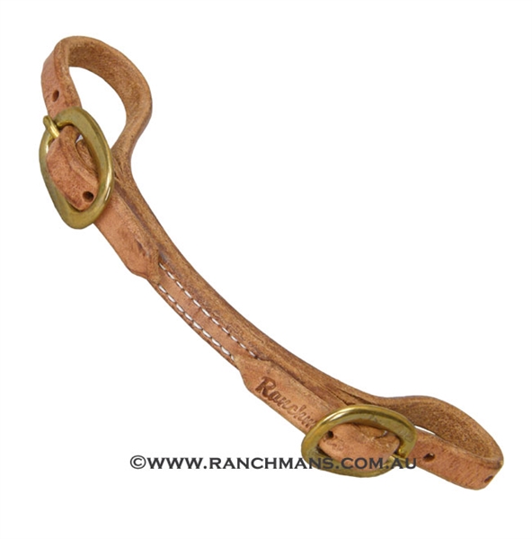 Ranchman's Premium Harness Leather Curb Strap