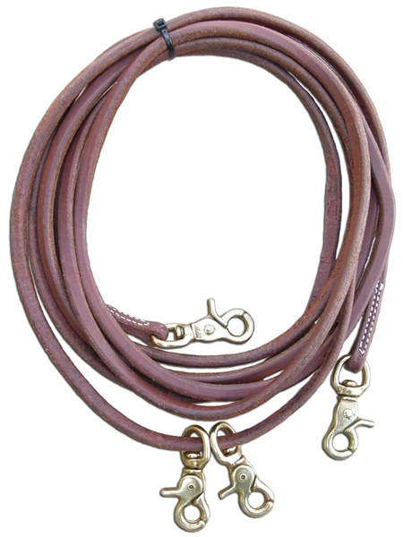 Ranchman's Heavy Oiled Harness Leather Draw Reins