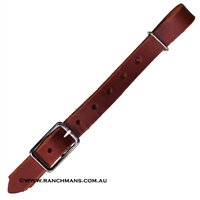 Ranchman's Red Latigo Leather Back Cinch Connector Strap