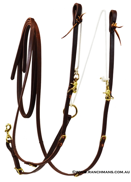 Ranchman's Split Rein German Martingale