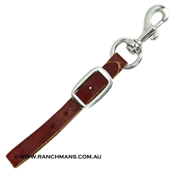 Ranchman's Leather Back Cinch Connector Strap w/Snap
