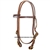 Ranchman's 5/8" Harness Leather Browband Four Buckle Bridle