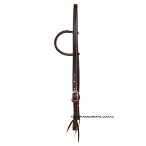 Ranchman's Sliding One Ear Harness Leather Headstall