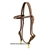 Ranchman's 5/8" Harness Leather Browband Headstall w/Brass Snaps