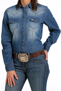 Cinch® Ladies Indigo Denim Shirt