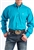 Mens Cinch® Solid Turquoise Longsleeve Shirt