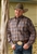 Mens Cinch® Long Sleeve Brown Plaid Shirt