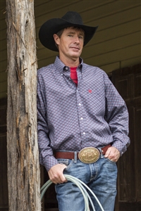 Mens Cinch® Long Sleeve Geo Print Shirt