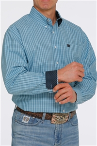 Mens Cinch® Light Blue & White Shirt Longsleeve Shirt