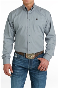 Mens Cinch® Solid Grey Button Down Shirt