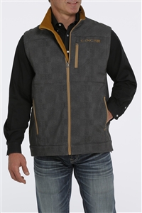Mens Cinch® Concealed Carry Bonded Vest - Charcoal