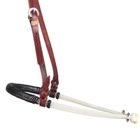 Ranchman's Double Rope Tiedown Noseband w/Leather Braid Covered Nose