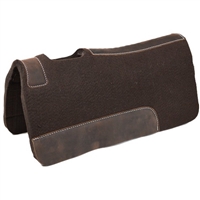 Ranchman's Contoured Felt Pony Saddle Pad - Brown