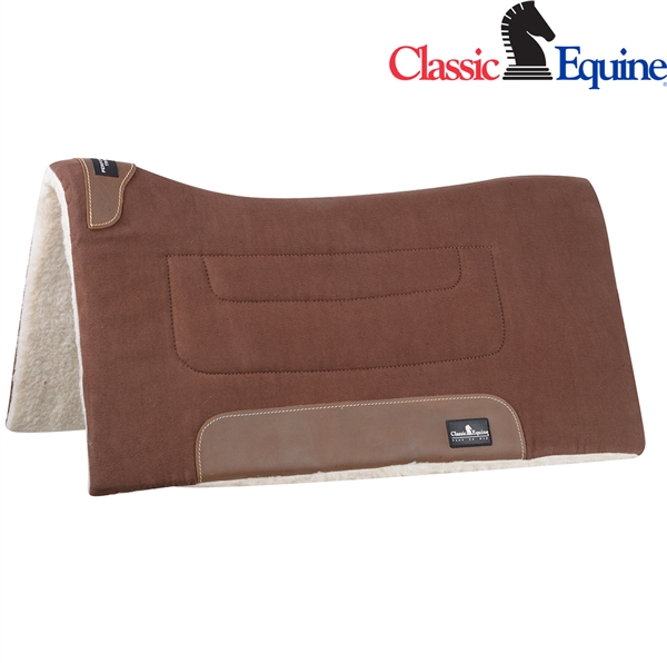 Classic Equine® Performance Trainer Saddle Pad-Brown