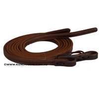 Ranchman's Extra Heavy D&S Harness Leather Split Reins