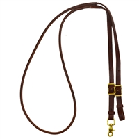 3/4" Harness Leather Rolled Centre Roping Reins