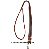 Ranchman's Oiled Leather Rolled Centre Roping Rein