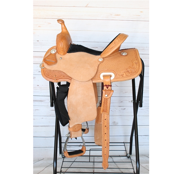 SRS® 13" Barrel Racer Saddle w/Youth Fenders