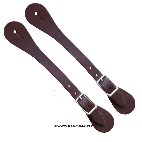 Ranchman's Mens Straight Latigo Spur Straps