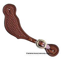 Ranchman's Oiled Men's Shell Border Spur Straps