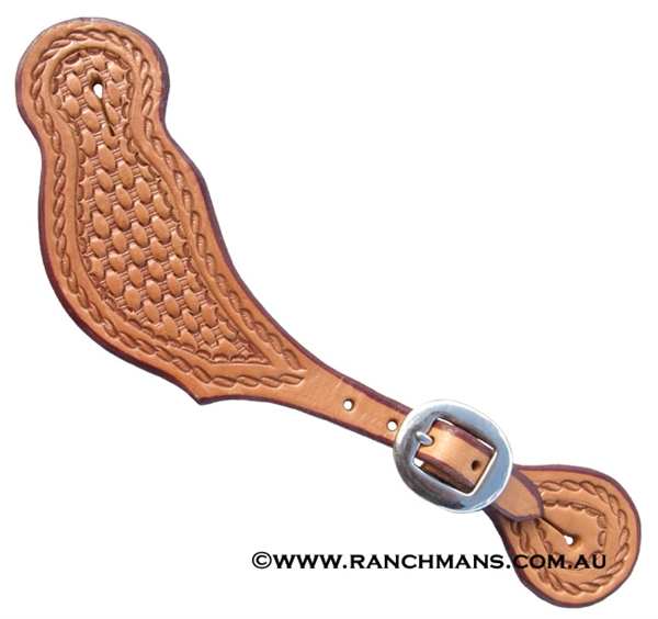 Ranchman's Men's Running Rope Spur Straps