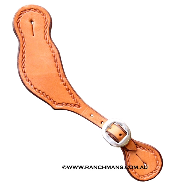 Ranchman's Men's Rope Border Spur Straps