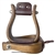 Ranchman's Stained Oak Rancher Stirrups - 2" Tread