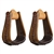 Ranchmans Rawhide Covered Deep Roper Stirrups