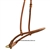 Ranchman's Rolled Harness Leather Tie Down Noseband-Natural