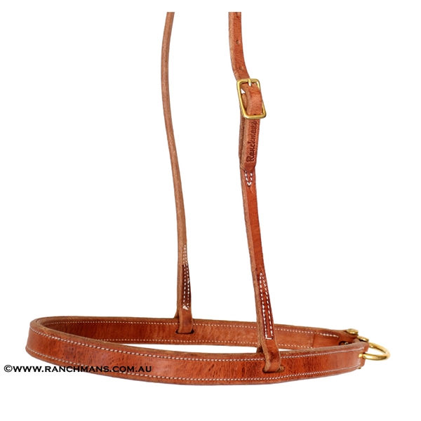 Ranchman's Harness Leather Tie Down Noseband