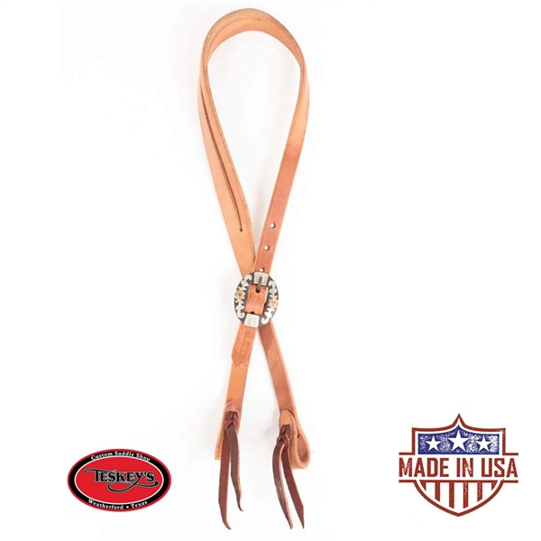 Teskey's Harness Leather Split Ear Headstall w/Iron Buckle