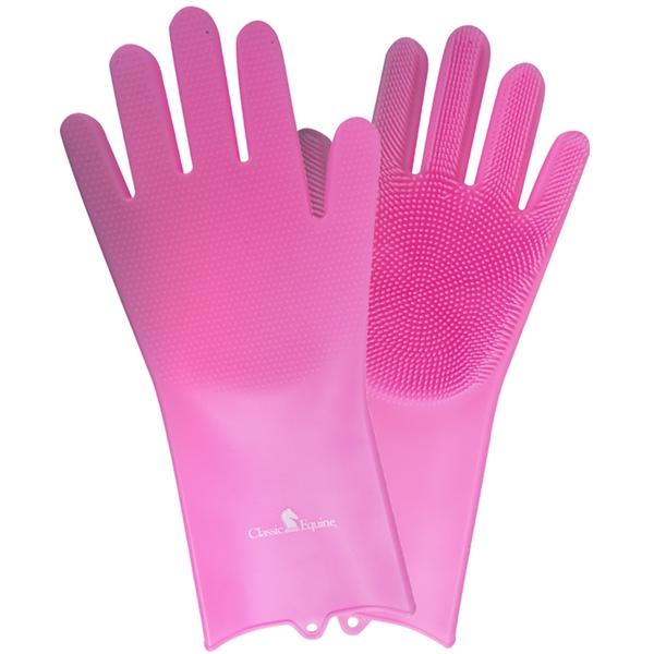 Classic Equine® Wash Gloves-Pink