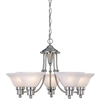 5 Light Brushed Nickel chandelier