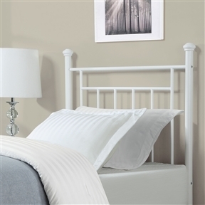 Twin Size White Metal Headboard