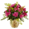 Nearly Natural Artificial Flowers - Azalea And Maiden Hair With Planter