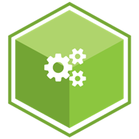 VCS Intelligent Workforce Management icon representing the Compliance Manager module. Green hexagon with gear symbols