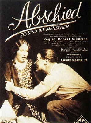 Abschied (1930) Robert Siodmak; Brigitte Horney, Aribert Mog