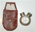 Double-neck metal oil bottle