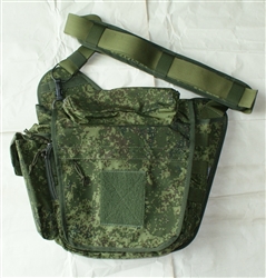 Russian messenger style bag. Digital flora
