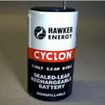 CYCLON-D: 2V/2.5AH Pure Lead Battery