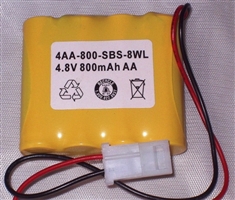 ELB4865N Equivelent: 4.8 Volt/650mAh NiCD battery pack