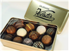 Image of Velati's Gold Tin with Twelve Assorted Dessert Truffles