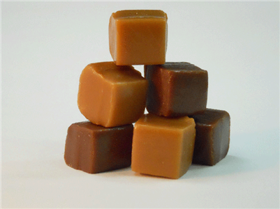 Image of Vanilla and Chocolate Chewy Caramels with no nuts