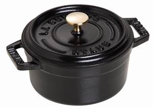 Staub Mini Round Cocotte Black Matte