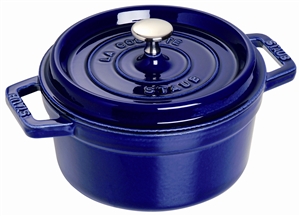 Staub Round Cocotte Dark Blue