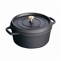 Staub Round Cocotte Black Matte