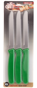 American made knives, kitchen knives made in USA, Aerospace Precision Cutodynamic Knives 3 set Rounded Tip